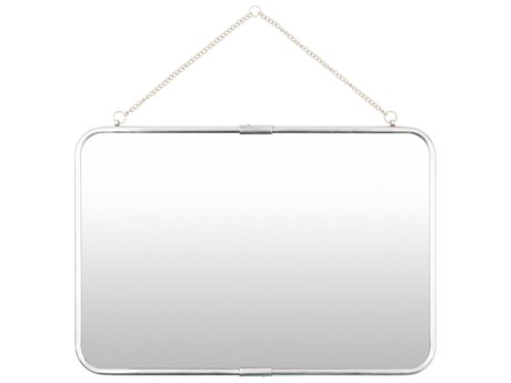 Surya Roanoke Metallic Silver Wall Mirror