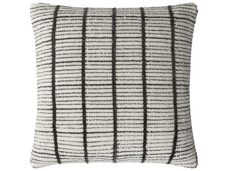 Surya Rowley Ivory Charcoal Pillow