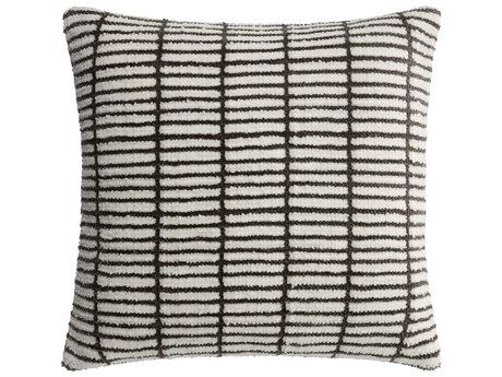 Surya Rowley Ivory Espresso Pillow