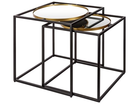 Surya Sephora Square Mirror End Table