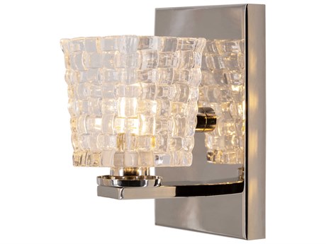 Surya Sandi 1-Light Metallic Nickel Wall Sconce