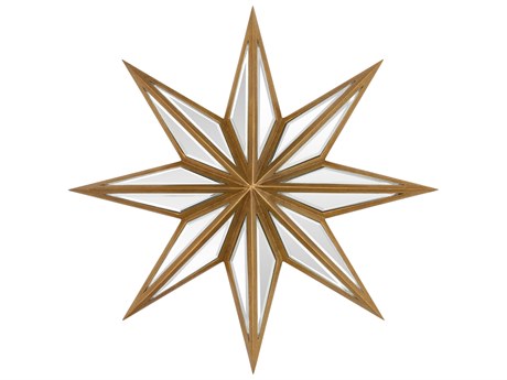 Surya Starfish Gold Sunburst Wall Mirror