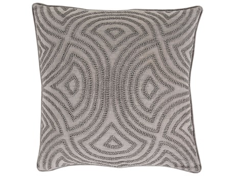 Surya Skinny Dip Medium Gray Pillow