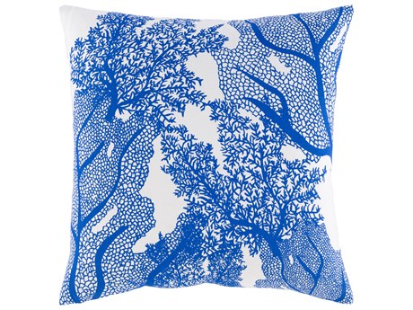 Surya Sea Life White Pillow