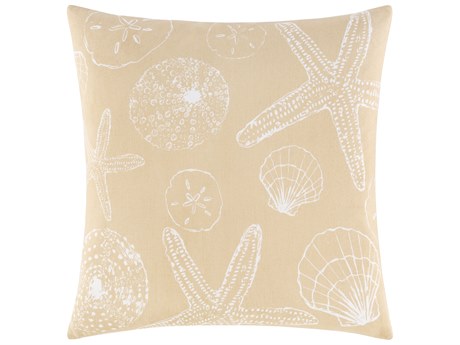 Surya Sea Life Beige Pillow