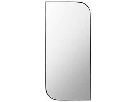 Surya Sweyn Black Floor Mirror