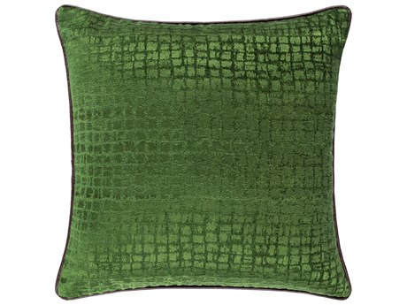 Surya Tambi Medium Green / Dark Brown Pillow
