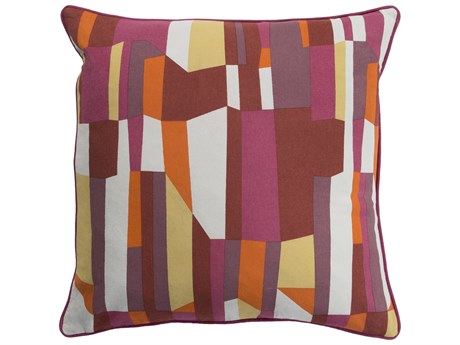 Surya Technicolor Pink Pillow