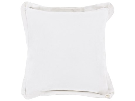 Surya Triple Flange White Pillow