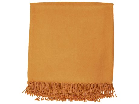 Surya Tian Tian Orange Throw