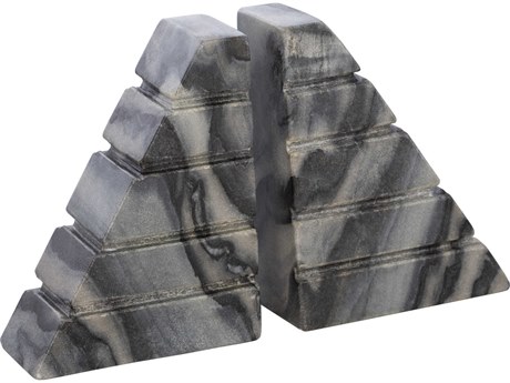Surya Tikal Gray Bookends