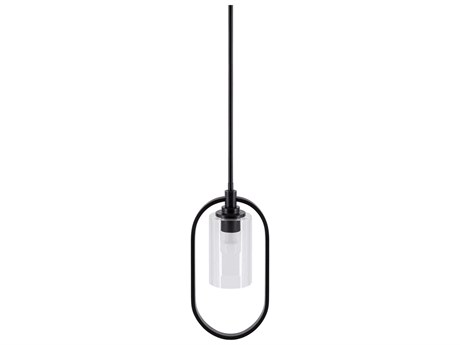 Surya Tork 1-Light Black Mini Pendant