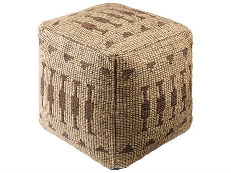 Surya Twareg Beige Pouf