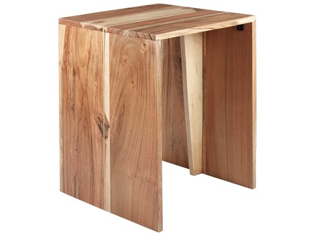 Surya Umaid Rectangular Wood Brown End Table