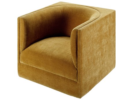 Surya Vivienne Swivel Yellow Accent Chair