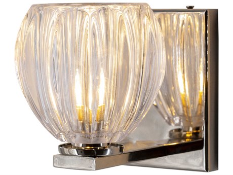 Surya Wallace 1-Light Metallic Nickel Wall Sconce