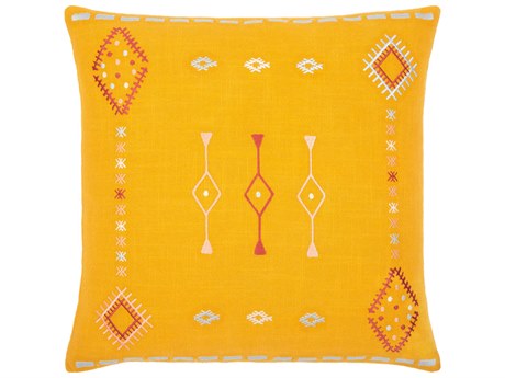 Surya Zina Mustard / Dusty Pink / Pale Blue Pillow