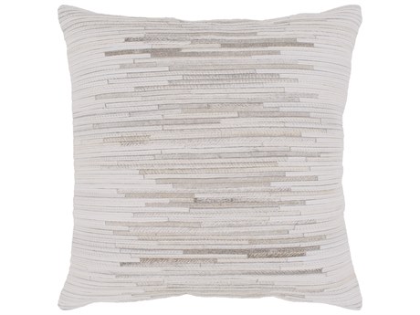 Surya Zander Cream Medium Gray Pillow