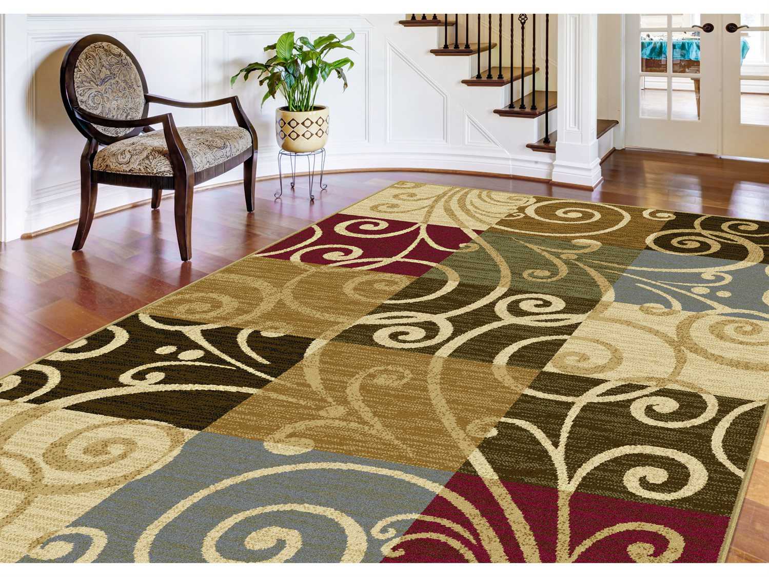 Tayse Rugs Laa Carmen Rectangular Multi Color Area Rug Ta4680multi Tayse Rugs Laa Carmen Rectangular Multi Color Area Rug