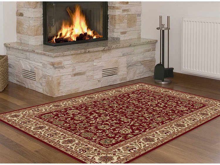 Tayse Rugs Sensation Ventura Rectangular Red Area Rug Ta4810red Tayse Rugs Sensation Ventura Rectangular Red Area Rug