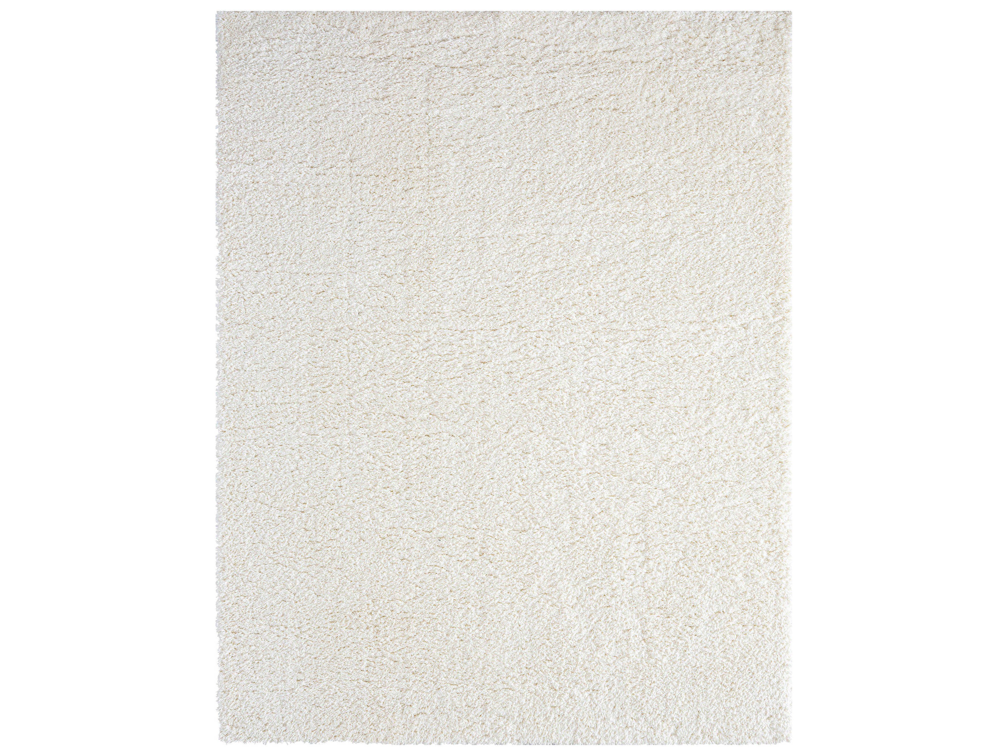 Tayse Heavenly Shag White Rectangular Area Rug | TAHEA1028