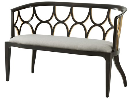 Theodore Alexander Ta Originals Brown Upholstered Accent Bench