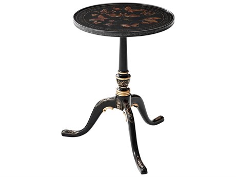 Theodore Alexander Indochine Round Wood The Jennings and Betteridge End Table