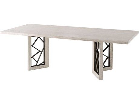 Theodore Alexander Isola Rectangular Wood Gowan Renata Dining Table
