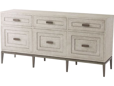 Theodore Alexander Isola 74" Beech Wood Gowan Matte Tungsten Giacomo Sideboard