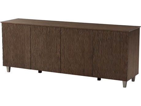 Theodore Alexander Isola 80" Oak Wood Charteris Matte Tungsten Oliviero Sideboard
