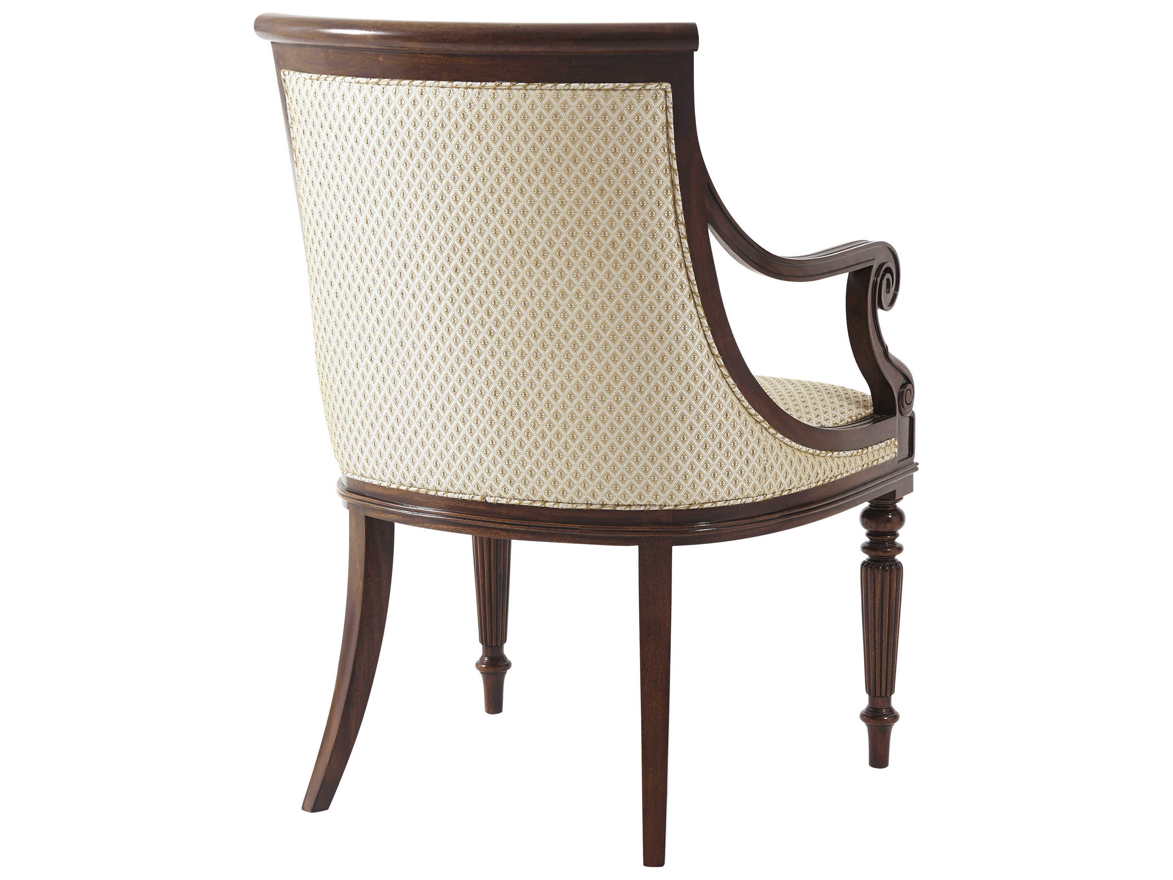 Theodore Alexander Mahogany Arm Dining Chair | TALAL410871ASL