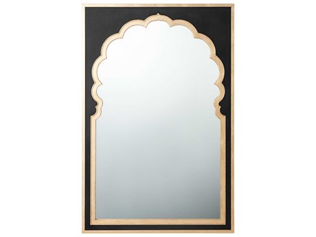 Theodore Alexander Alexa Hampton Rectangular Seal Rustic Gold Jaipur Wall Mirror