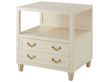 Theodore Alexander Alexa Hampton 2-Drawers Mahogany Wood Regina Nightstand