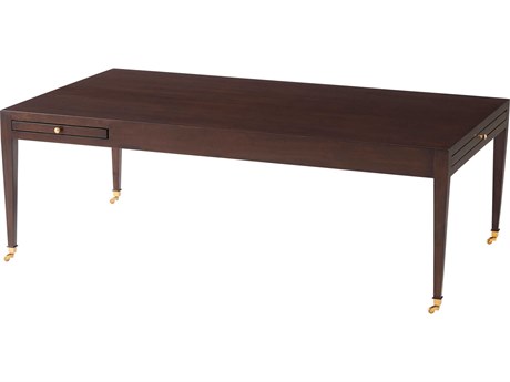 Theodore Alexander Alexa Hampton Rectangular Wood Cambridge Kate Cocktail Table