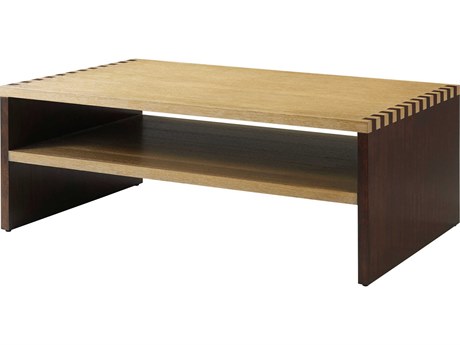 Theodore Alexander Alexa Hampton Rectangular Wood Frank Cambridge Maurice Cocktail Table
