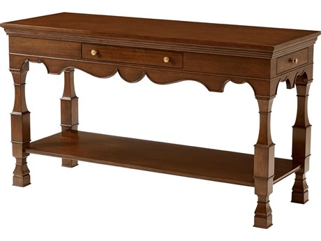 Theodore Alexander Alexa Hampton Rectangular Wood Kings Kerry Console Table