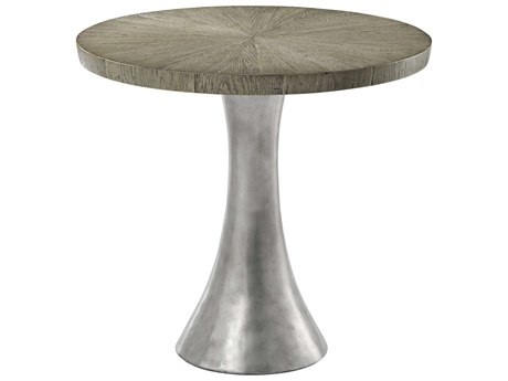 Theodore Alexander The Echoes Round Wood Grey Echo Oak Arden End Table