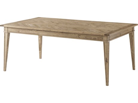Theodore Alexander The Echoes Rectangular Wood Echo Oak Dining Table