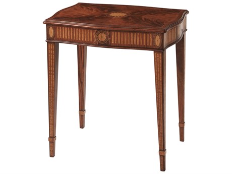 Theodore Alexander Stephen Church Rectangular Wood Gentleman Benoite End Table