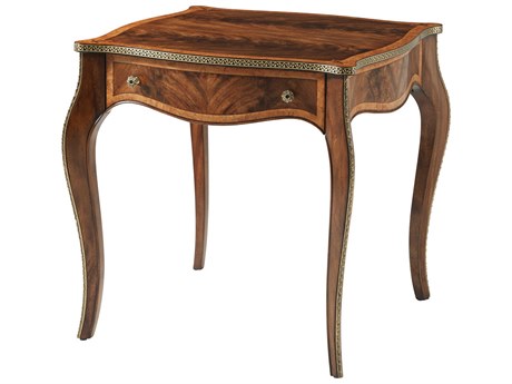 Theodore Alexander Stephen Church Square Wood Patrician Harper End Table