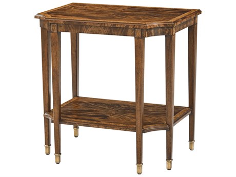 Theodore Alexander Sloane Rectangular Wood Morris Dark Sloane End Table