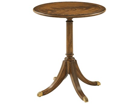 Theodore Alexander Sloane Round Wood Sc Cerejeira Sloane End Table
