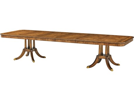 Theodore Alexander Sloane Rectangular Wood Classic English Sloane Dining Table