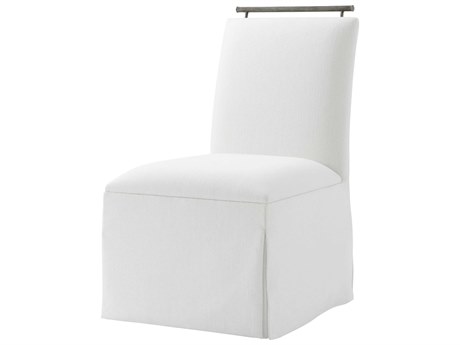 Theodore Alexander Balboa White Upholstered Side Dining Chair