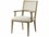 Theodore Alexander Catalina Solid Wood Brown Fabric Upholstered Arm Dining Chair  TALTA410161CIR