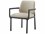 Theodore Alexander Kesden Brown Leather Upholstered Arm Dining Chair  TALTA410382BIF