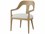 Theodore Alexander Essence Solid Wood White Fabric Upholstered Arm Dining Chair  TALTA410411CNC