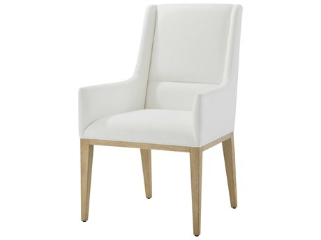 Theodore Alexander Balboa Gray Upholstered Arm Dining Chair