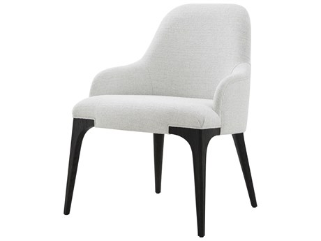 Theodore Alexander Rome Gray Upholstered Arm Dining Chair
