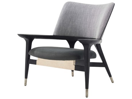 Theodore Alexander Ta Originals Black Fabric Mod Accent Chair
